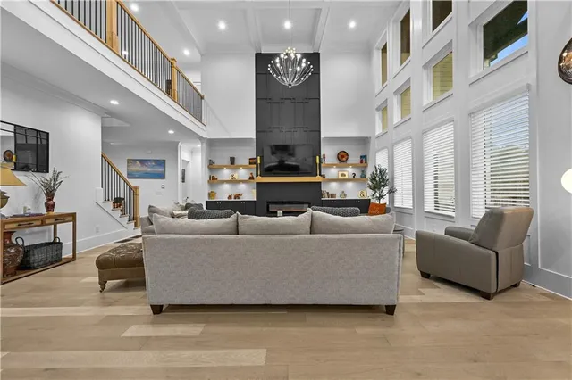 a very nice looking room with a large window