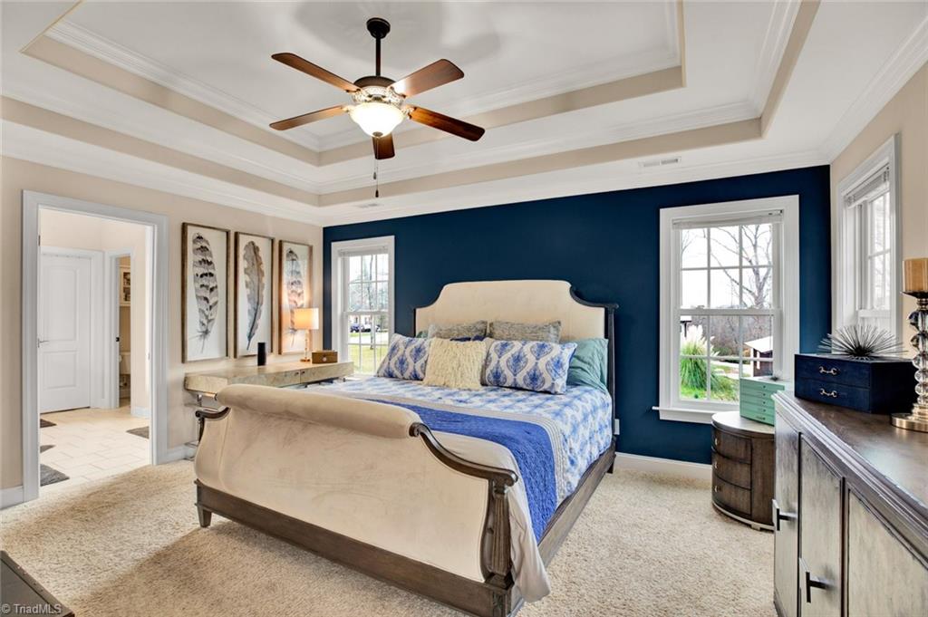 338 Homestead Avenue High Point, NC 27262 - Photo 14 of 25 large master suite with tray ceilings and sitting area