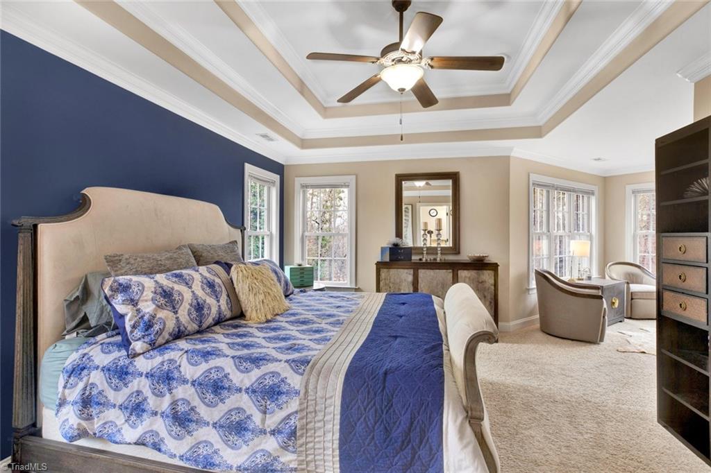 338 Homestead Avenue High Point, NC 27262 - Photo 16 of 25 large master suite with tray ceilings and sitting area