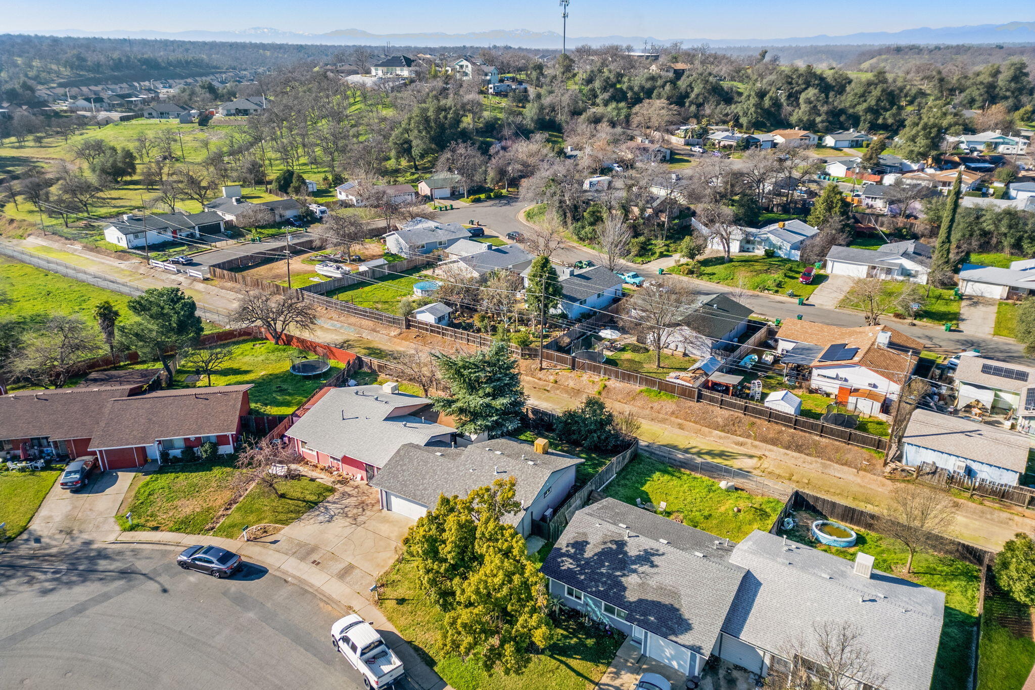 1971 Spruce Circle Anderson, CA 96007 - Photo 28 of 30 an aerial view of a houses with a swimming pool