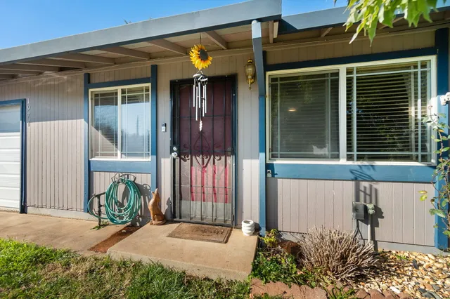 a front view of a house