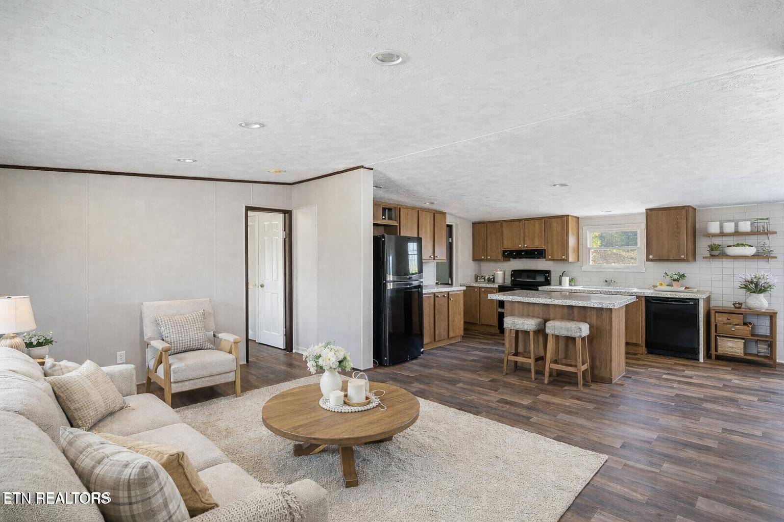 253 Laura Boling Loop Road Strawberry Plains, TN 37871 - Photo 14 of 41 Virtually Staged Living/Kitchen