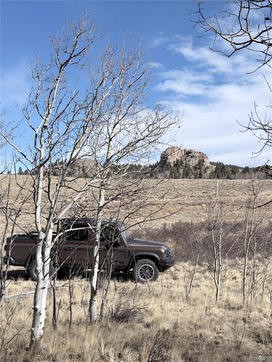 a view of a backyard of the house