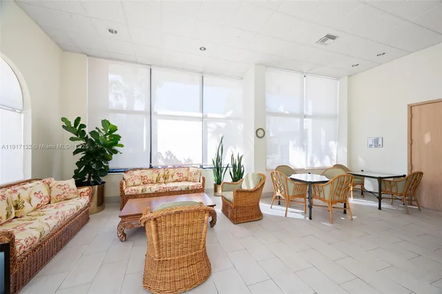 a city view with tall buildings