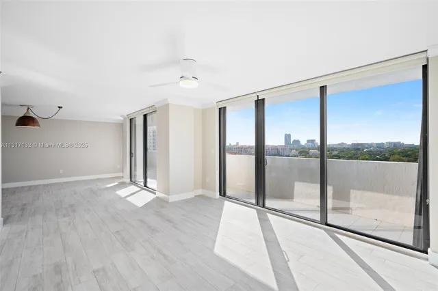 a view of an empty room