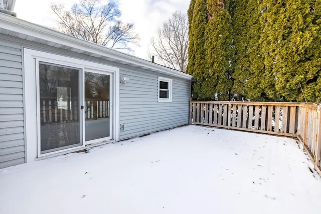 a view of wooden fence