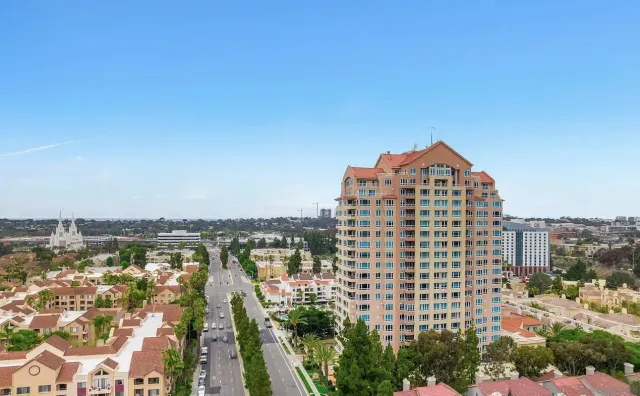 a view of a city with buildings