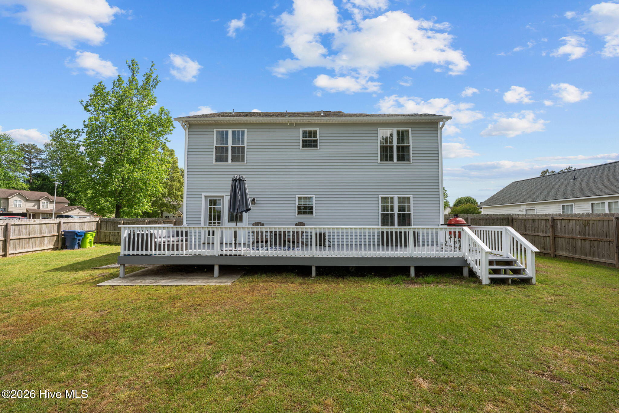 615 Fox Ridge Court Havelock, NC 28532 - Photo 9 of 40 back of house/ large deck