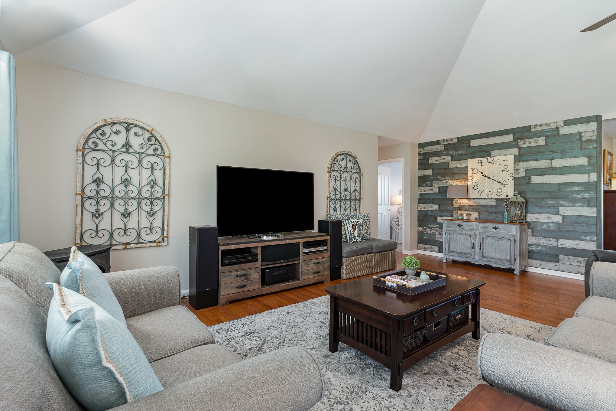 1525 Heller Ridge Spring Hill, TN 37174 - Photo 15 of 57 a living room with furniture and a flat screen tv