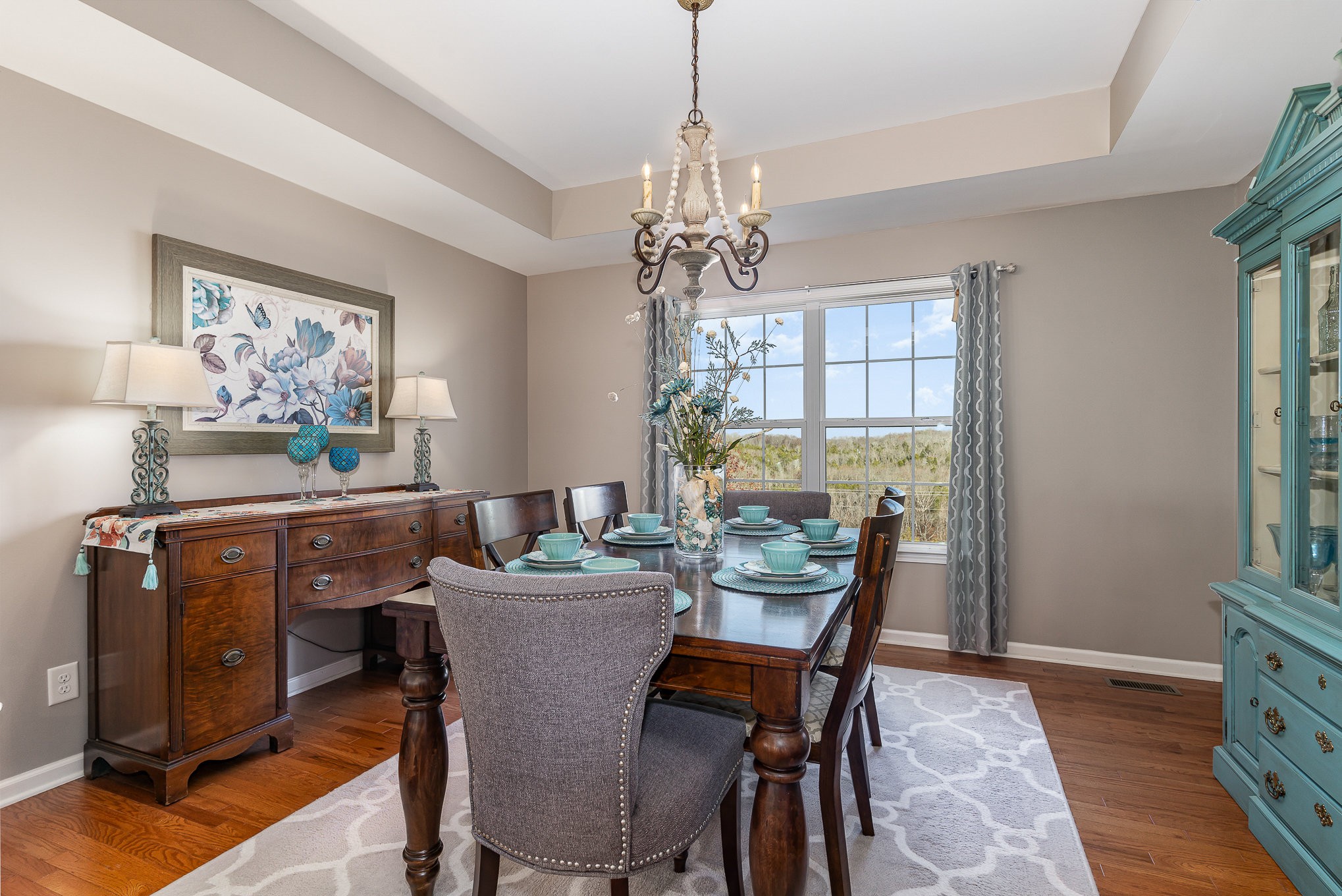 1525 Heller Ridge Spring Hill, TN 37174 - Photo 17 of 57 a dining room with furniture a chandelier and window