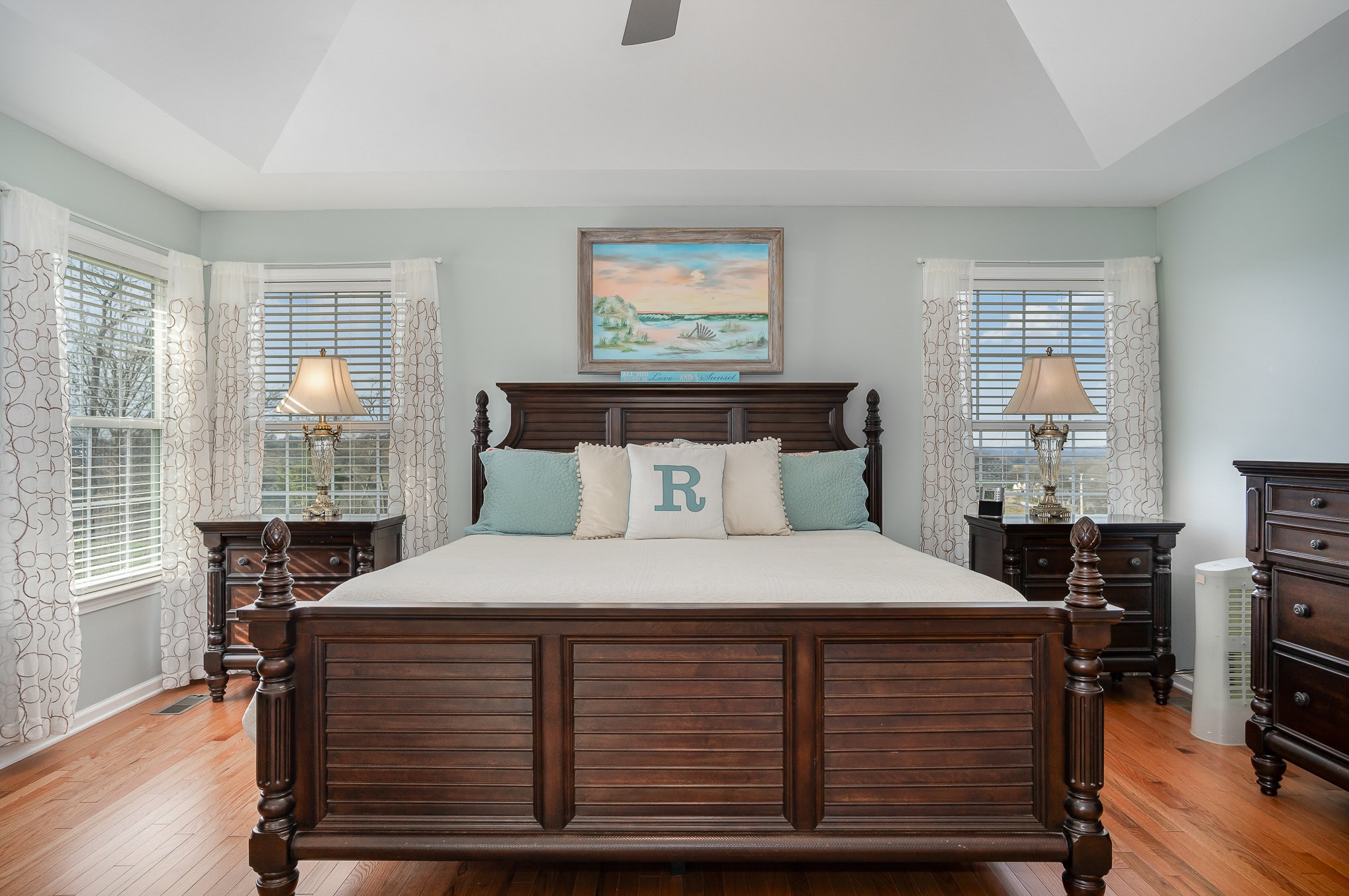 1525 Heller Ridge Spring Hill, TN 37174 - Photo 19 of 57 a bedroom with a bed and wooden floor