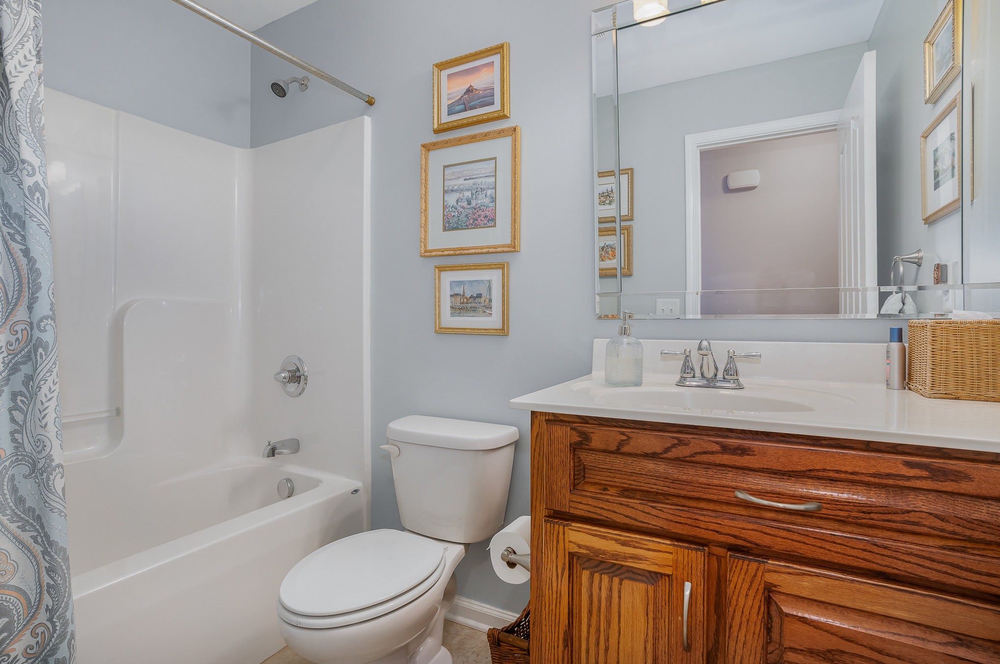 1525 Heller Ridge Spring Hill, TN 37174 - Photo 23 of 57 a bathroom with a sink a toilet and shower