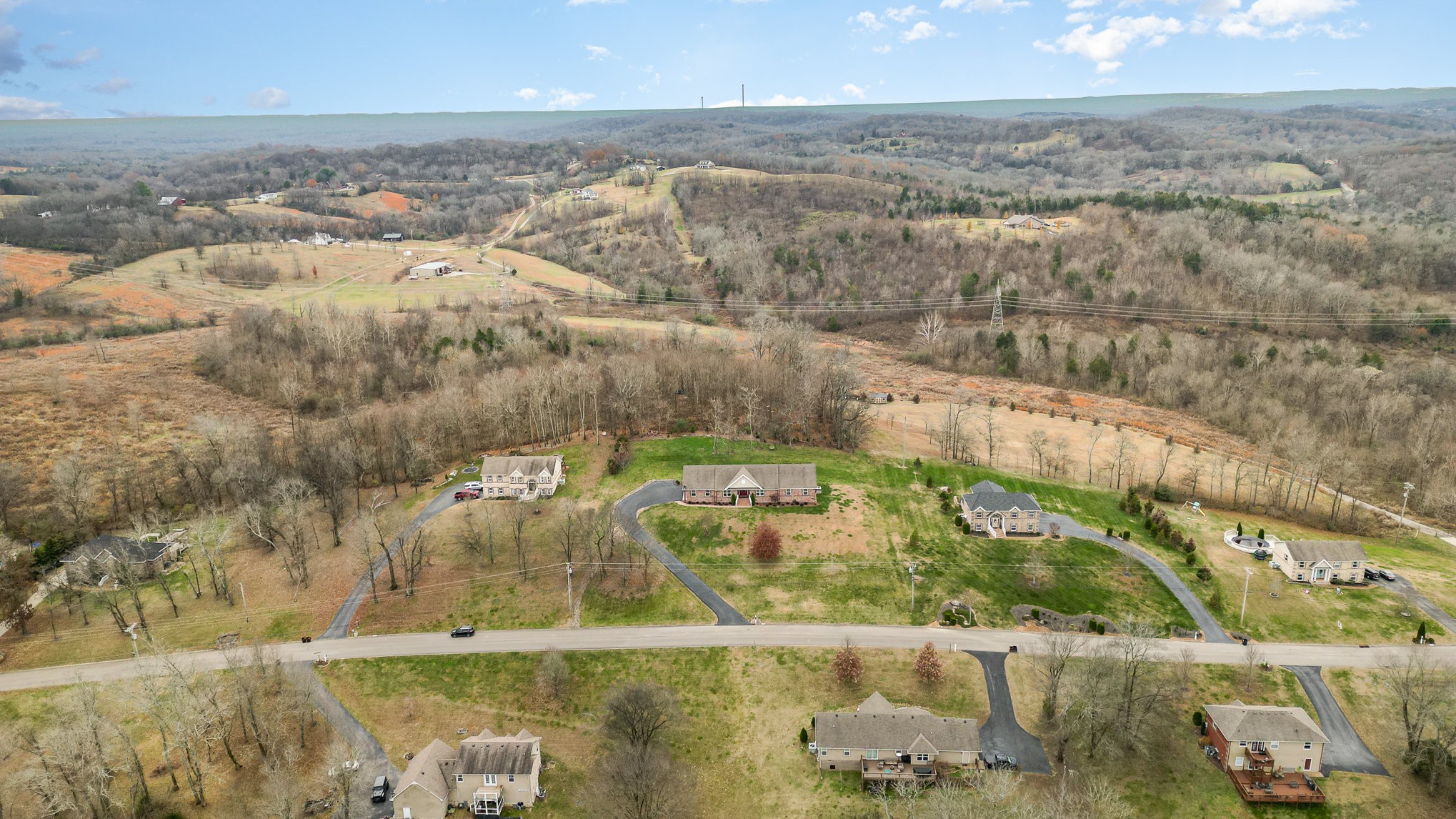 1525 Heller Ridge Spring Hill, TN 37174 - Photo 46 of 57 an aerial view of residential houses with outdoor space