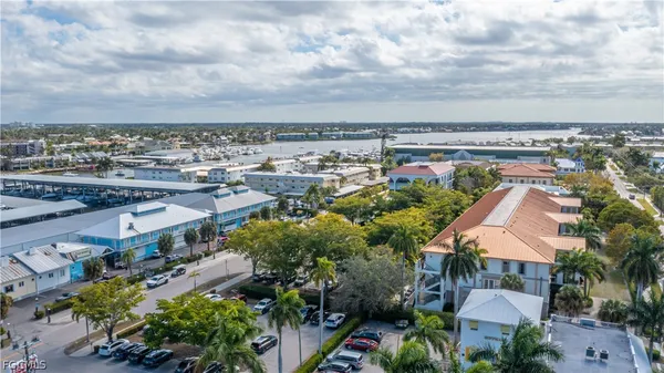 an aerial view of a city
