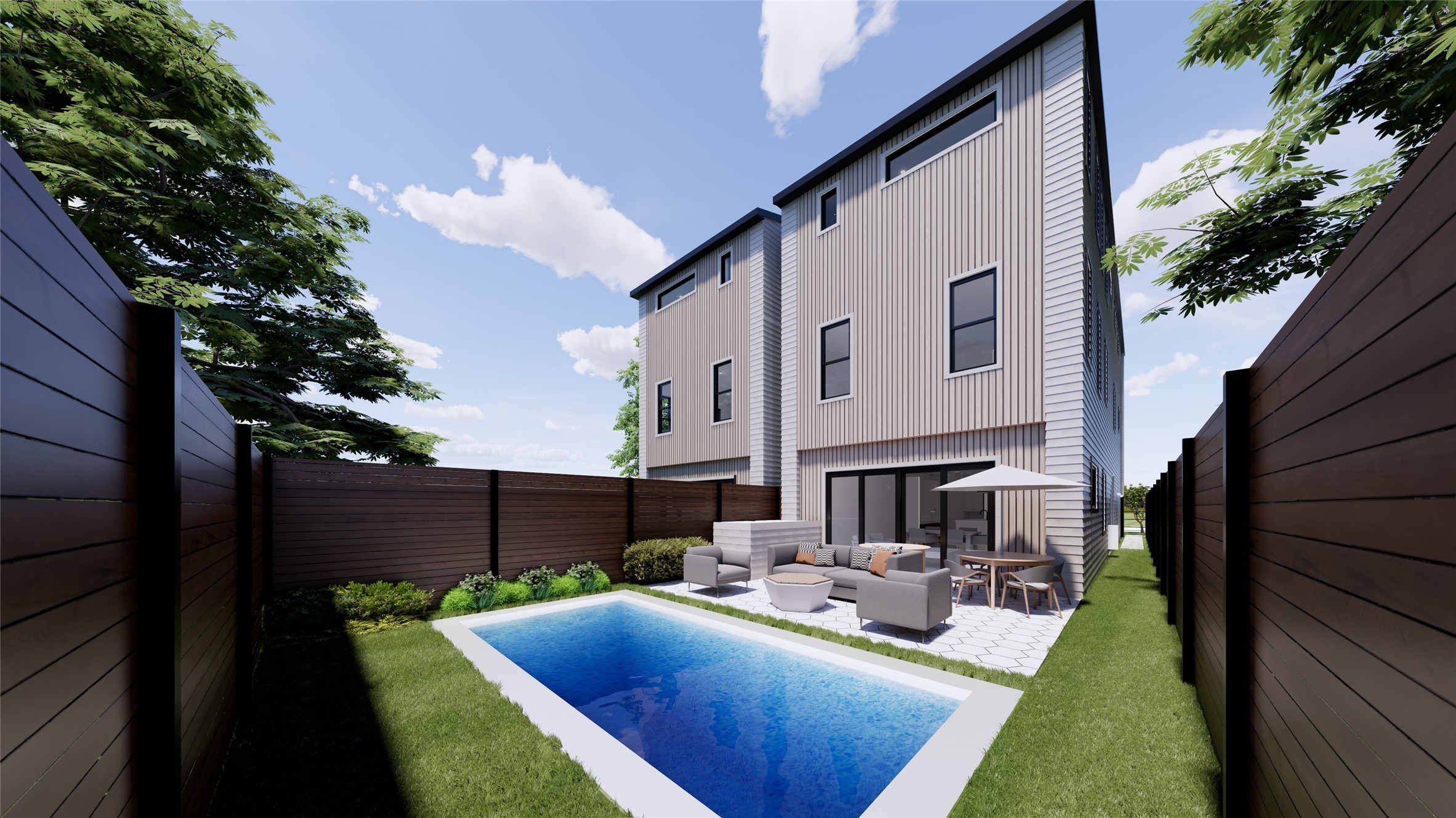 2129 Harold Street Houston, TX 77098 - Photo 9 of 12 a view of a house with backyard and sitting area