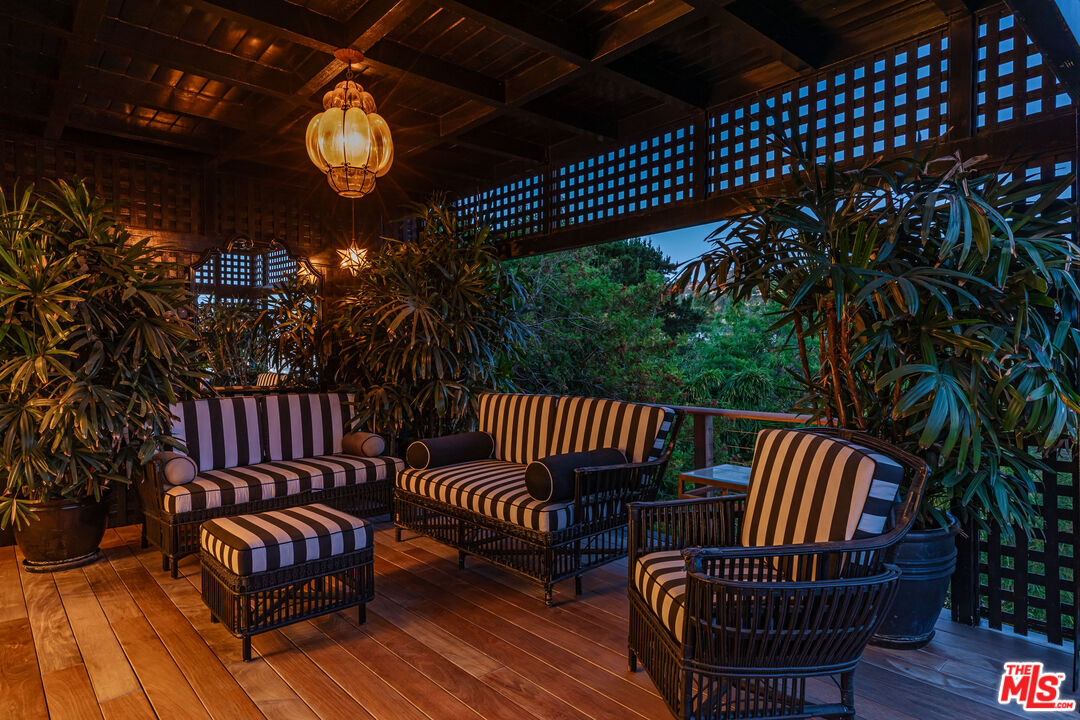 1612 Gilcrest Drive Beverly Hills, CA 90210 - Photo 32 of 33 a view of a balcony with furniture