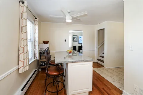 a room with a storage and utility