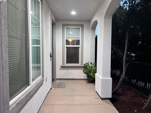 a view of a entryway door front of house
