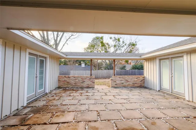 a view of a house with a patio