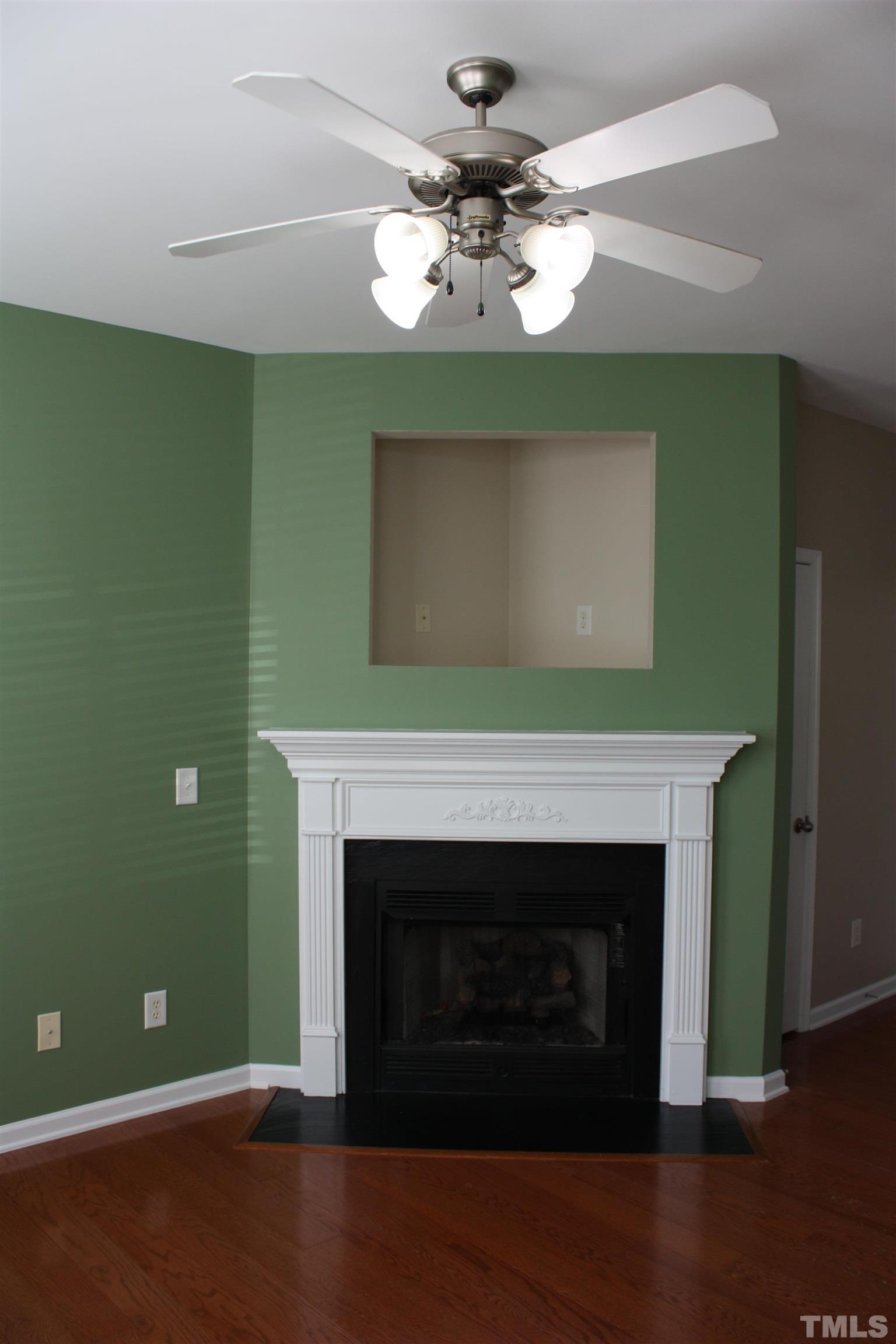 7802 Spungold Street Raleigh, NC 27617 - Photo 5 of 23 a room with a fireplace and a fireplace