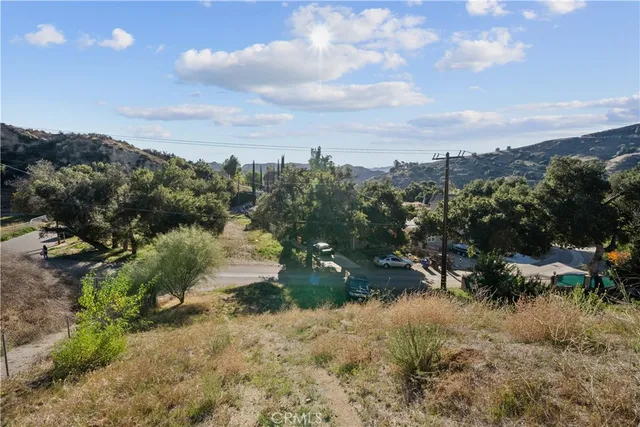 a view of a lake with a city