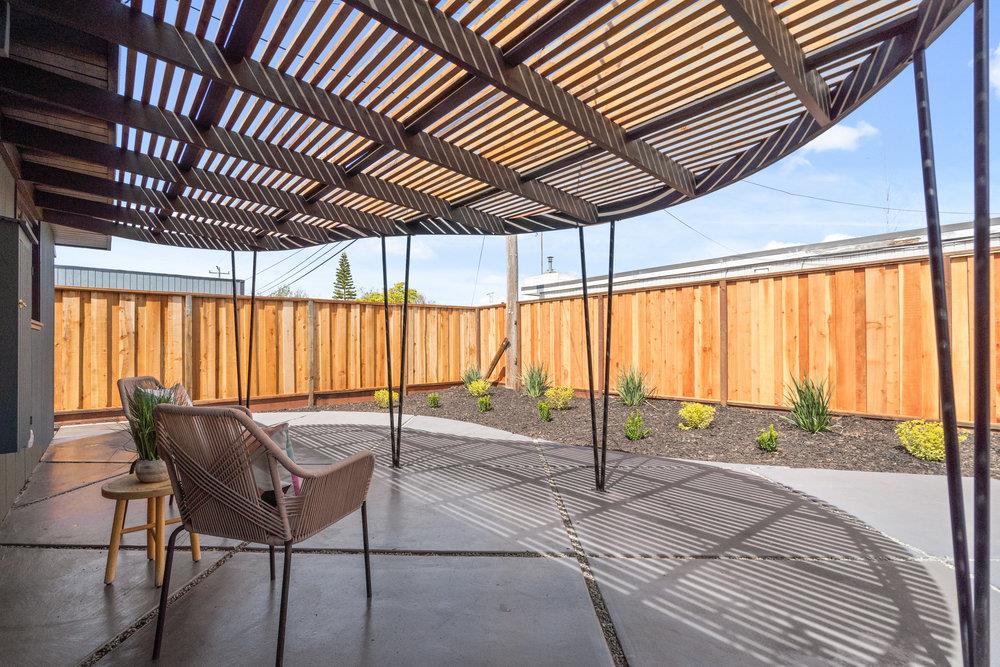 1669 Eleanor Drive San Mateo, CA 94402 - Photo 28 of 31 a view of front door with outdoor seating