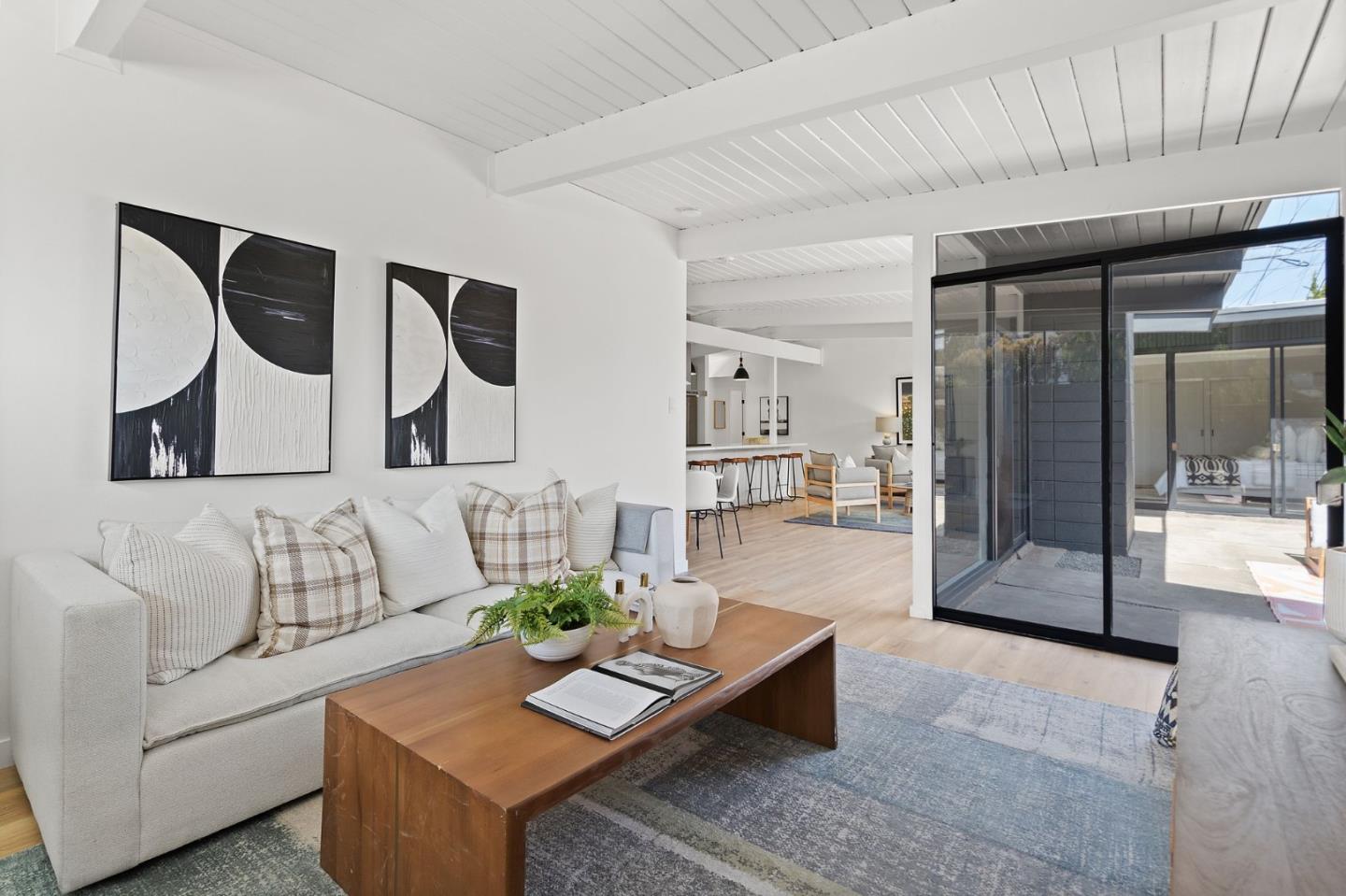 1669 Eleanor Drive San Mateo, CA 94402 - Photo 10 of 31 a living room with furniture and a potted plant