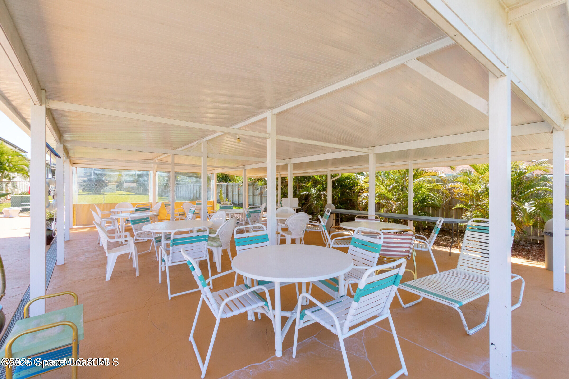 412 School Road, Unit 88 Indian Harbour Beach, FL 32937 - Photo 42 of 50 Pool Covered Patio