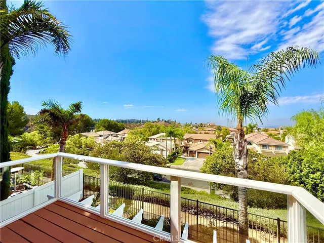 a view of a balcony with lake view