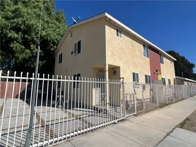 a view of a house with a balcony