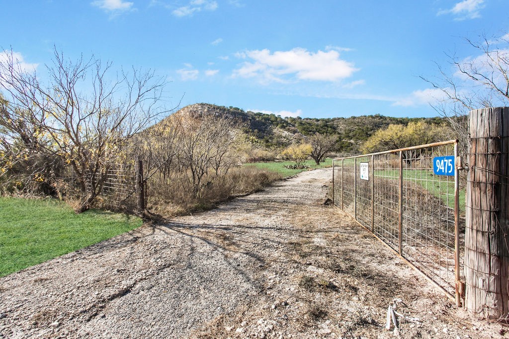 9475 Highway 377 Junction, TX 76849 - Photo 30 of 40 a view of a backyard with mountain view in back