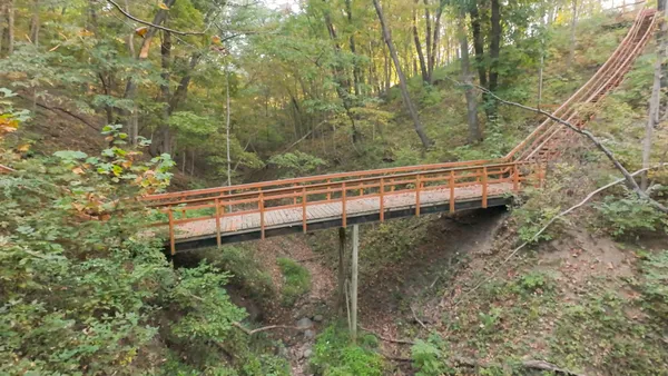 an aerial view of a house having outdoor space