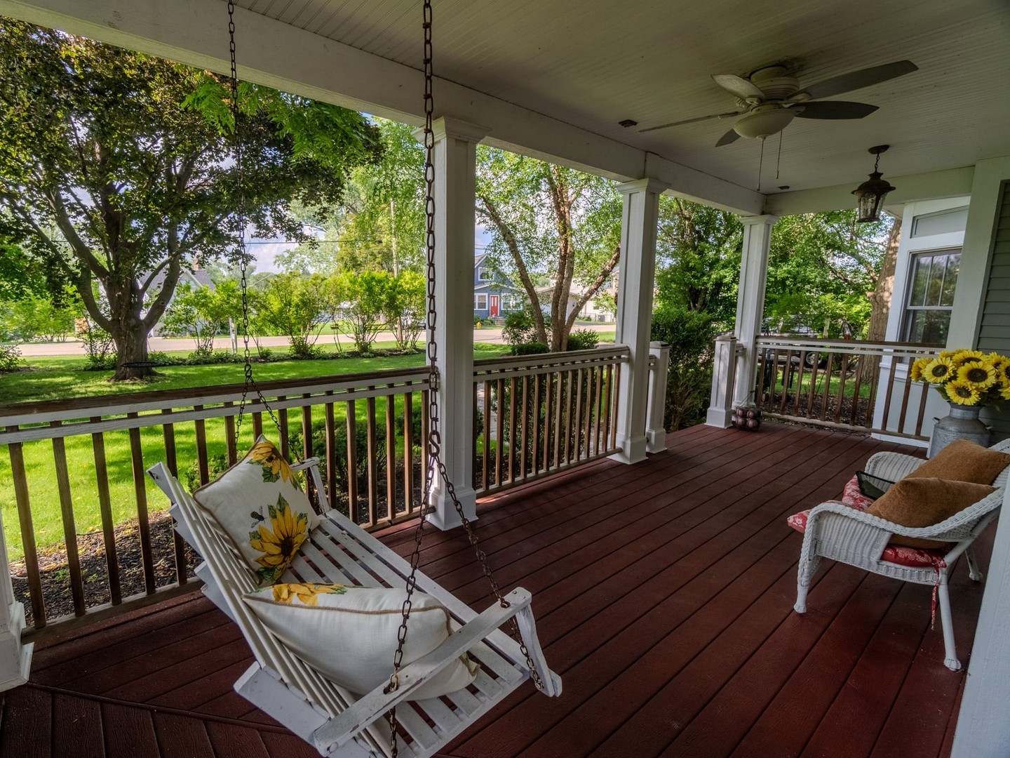 215 North River Road Fox River Grove, IL 60021 - Photo 3 of 25 a view of a chairs in balcony