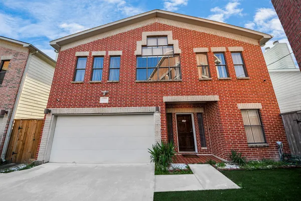 a front view of a house