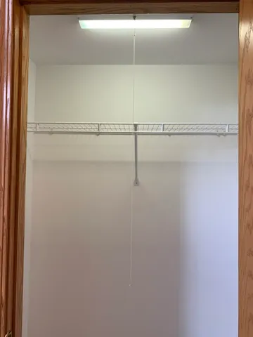 a close view of closet