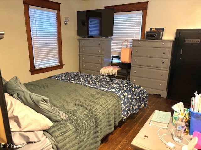 265 Sexton Street Struthers, OH 44471 - Photo 9 of 17 Bedroom with dark wood-style flooring and multiple windows