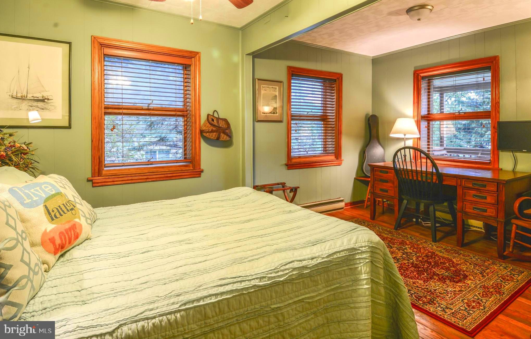 655 Hazelhurst Road Swanton, MD 21561 - Photo 18 of 27 Main Level Bedroom W/Lake & Sunset Views