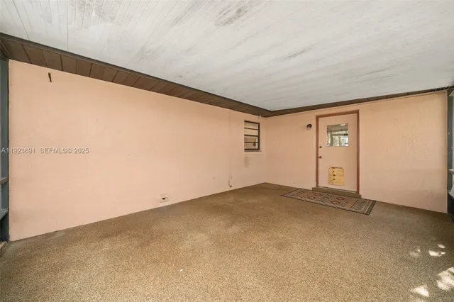 a view of an empty room