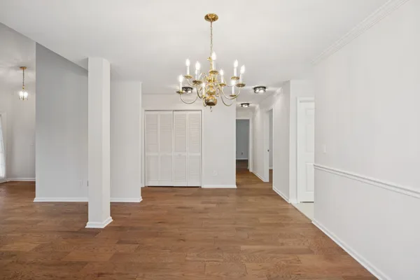 a view interior of the house with wooden floor