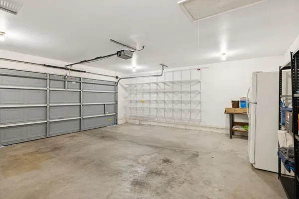 a view of backyard with green space