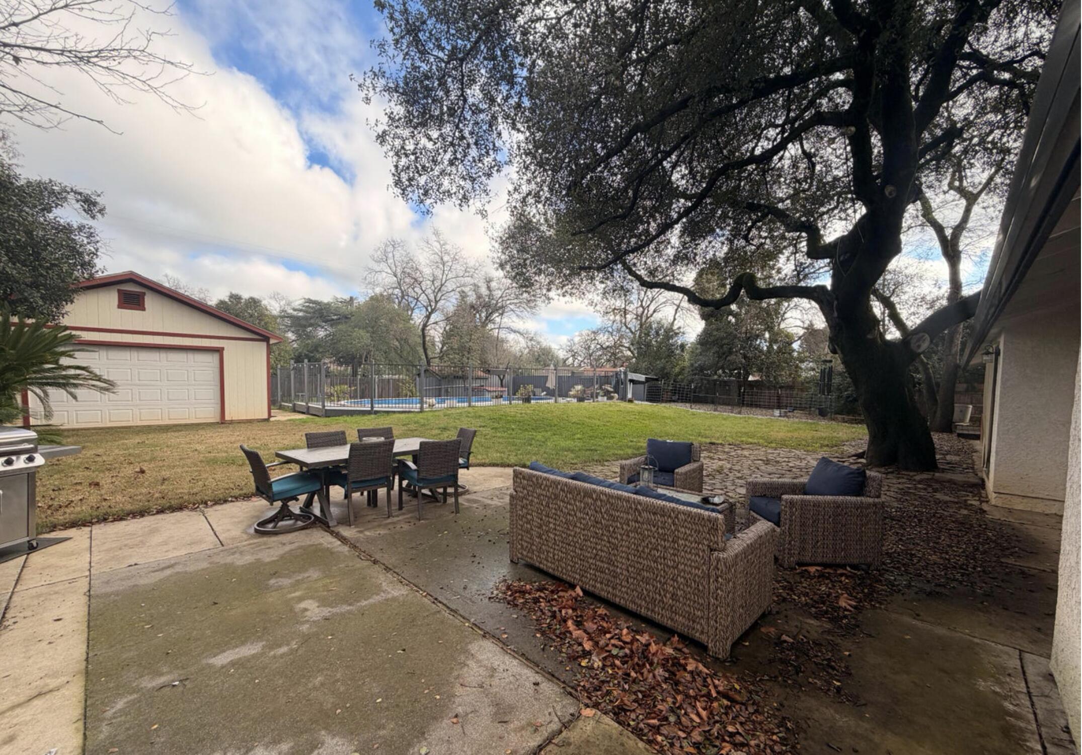 7067 Tucker Lane Redding, CA 96002 - Photo 37 of 47 Backyard- Detached Shop/ADU?