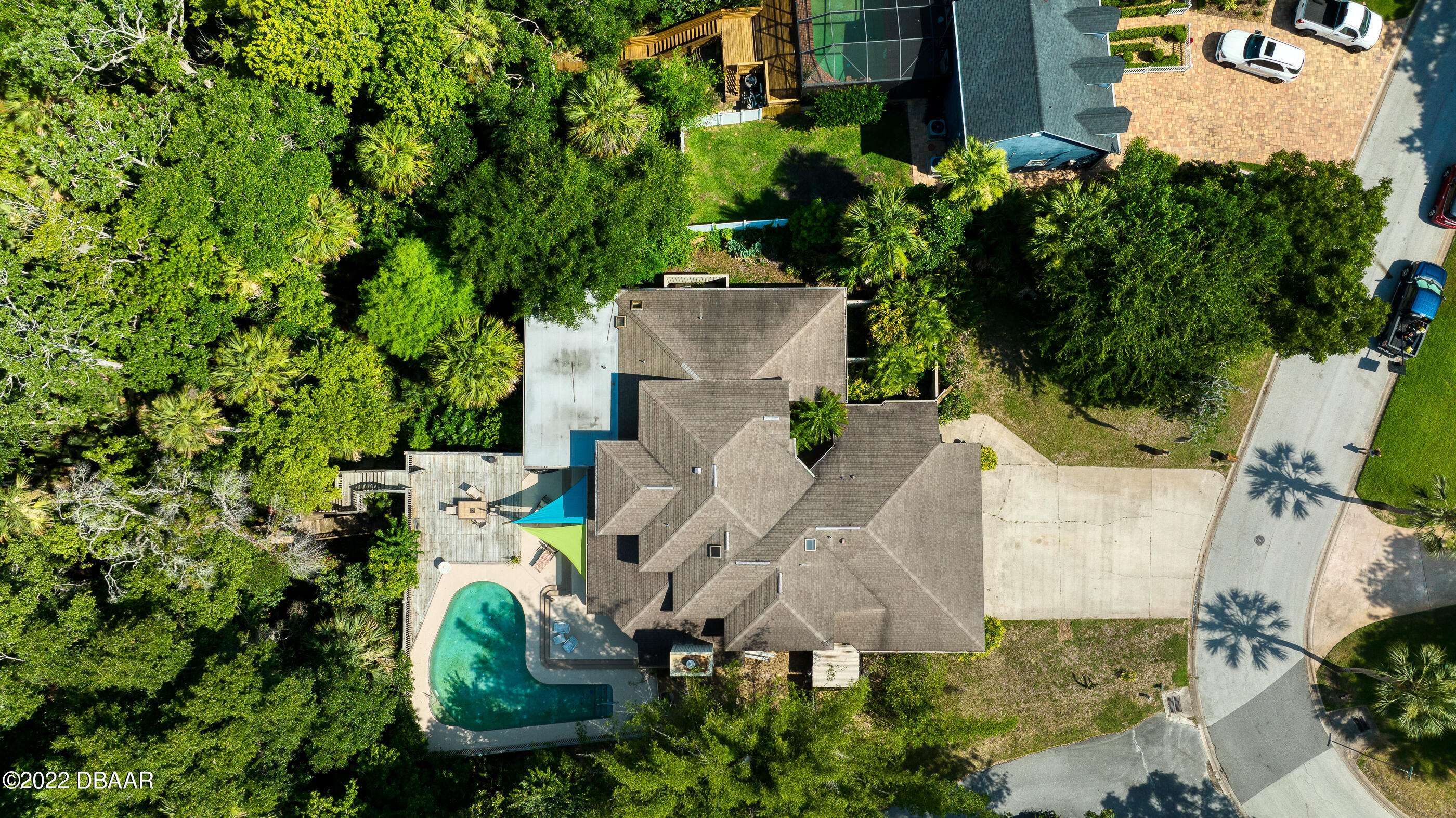 110 River Bluff Drive Ormond Beach, FL 32174 - Photo 2 of 57 an aerial view of a house with outdoor space and sitting area