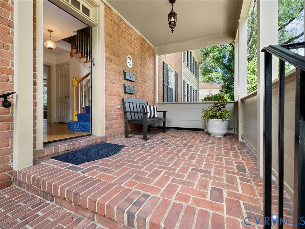Covered front porch