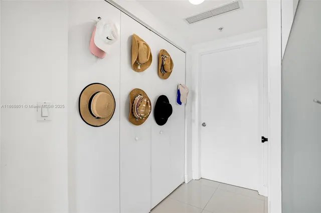 a view of a cabinet with a fan