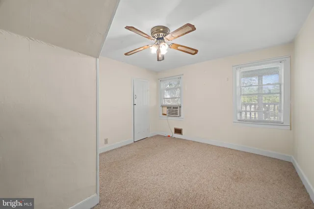 a view of an empty room