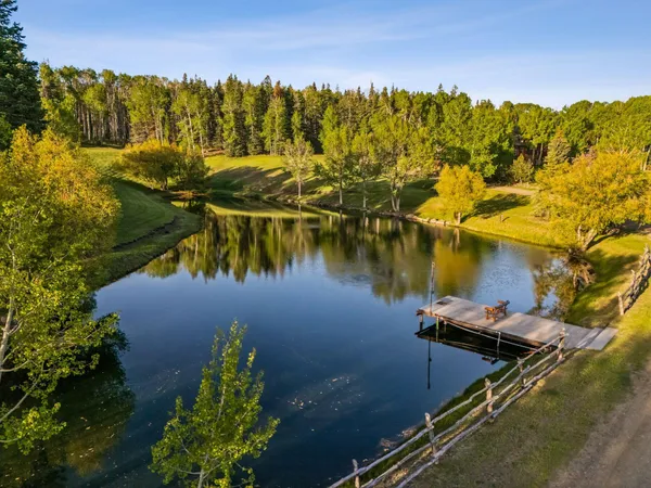 a view of a lake with a mountain
