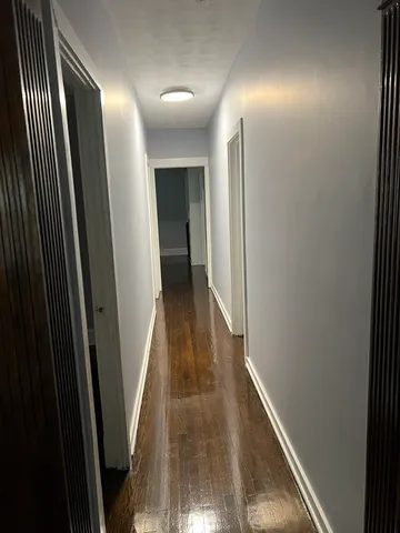 a view of hallway with stairs