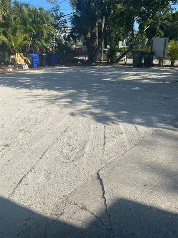 a view of road with trees