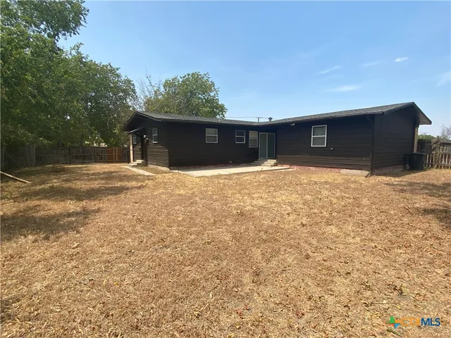 a backyard of a house