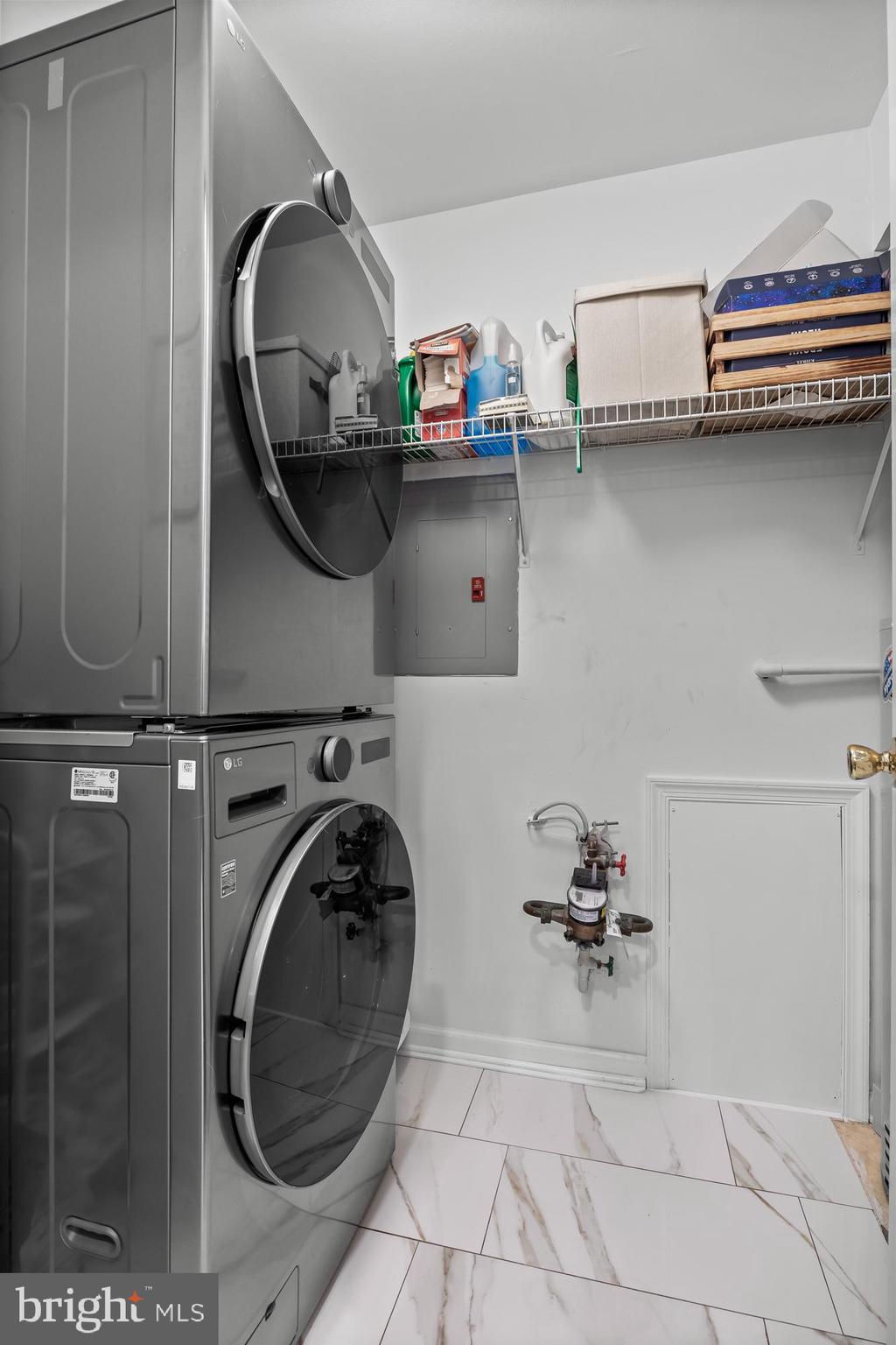 1 Neville Court Sewell, NJ 08080 - Photo 9 of 24 a view of storage and utility room with washer and dryer